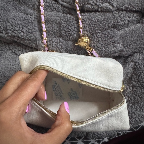 Dior Beauty White Denim Gold DIOR with added Lavender Adjustable Chain NOWT BOX - Picture 3 of 6